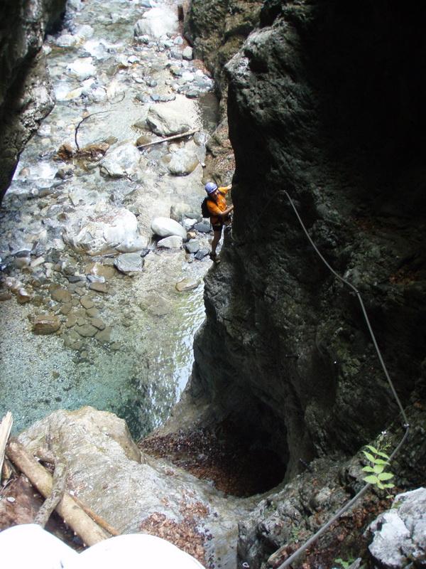 V kanjonu Mauthner Klamm. Karnijske_37